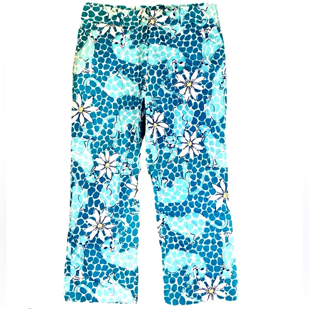 Lily Pulitzer Tiger Daisy Print  Pants